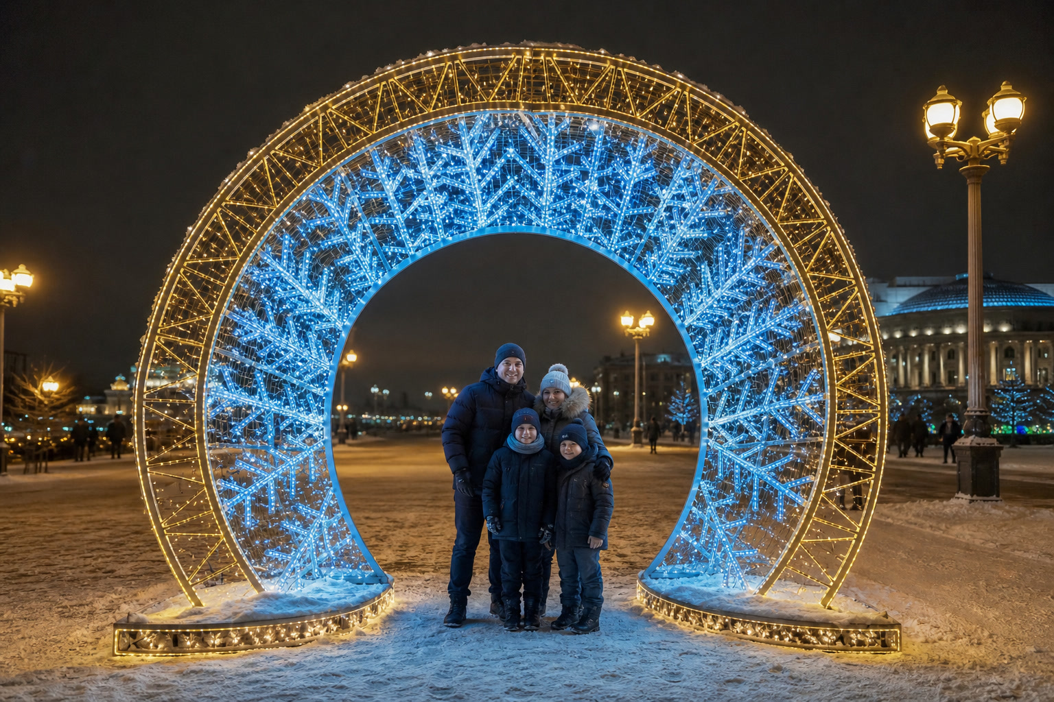 Концепция новогоднего оформления Новосибирска: Фотозона Новосибирск.