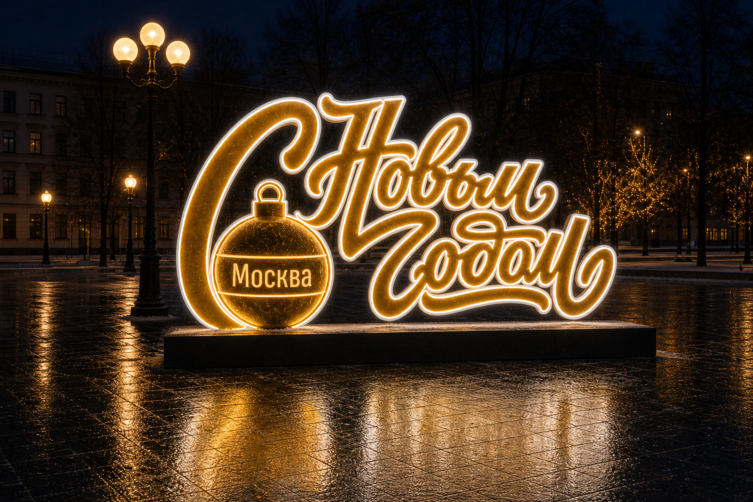 Надпись Москва