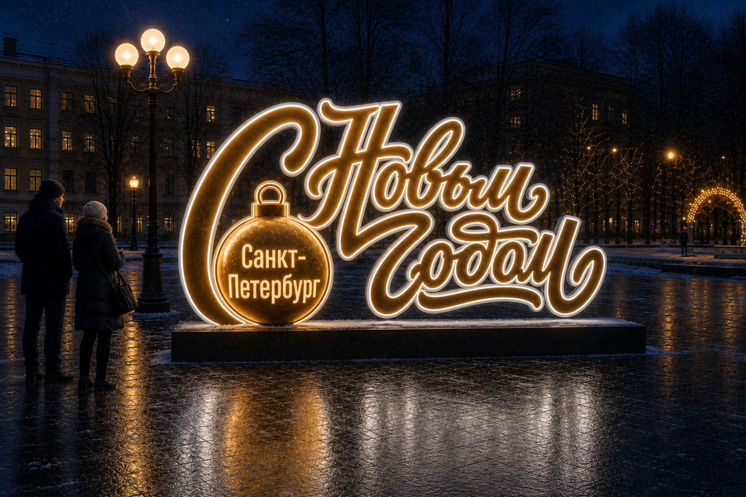 Надпись Санкт-Петербург