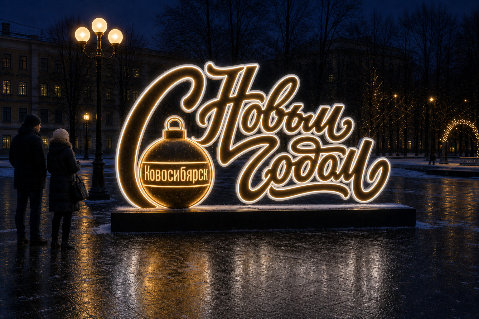 Надпись Новосибирск