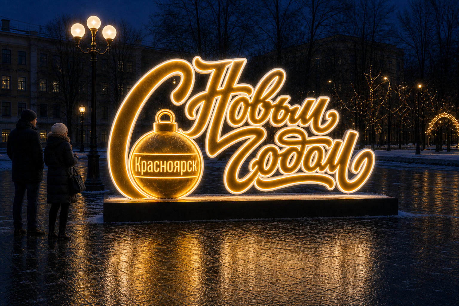 Надпись Красноярск