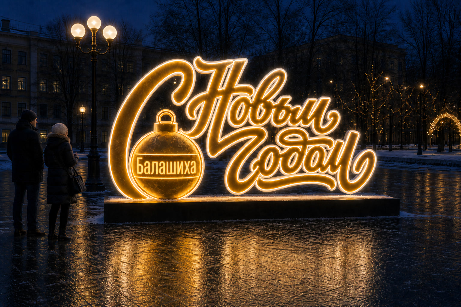 Надпись Балашиха