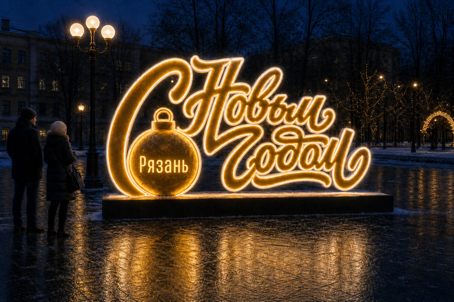 Надпись Рязань