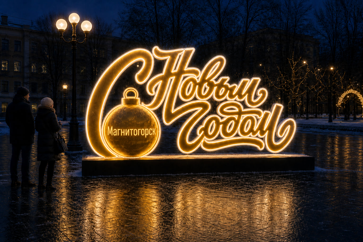 Надпись Магнитогорск