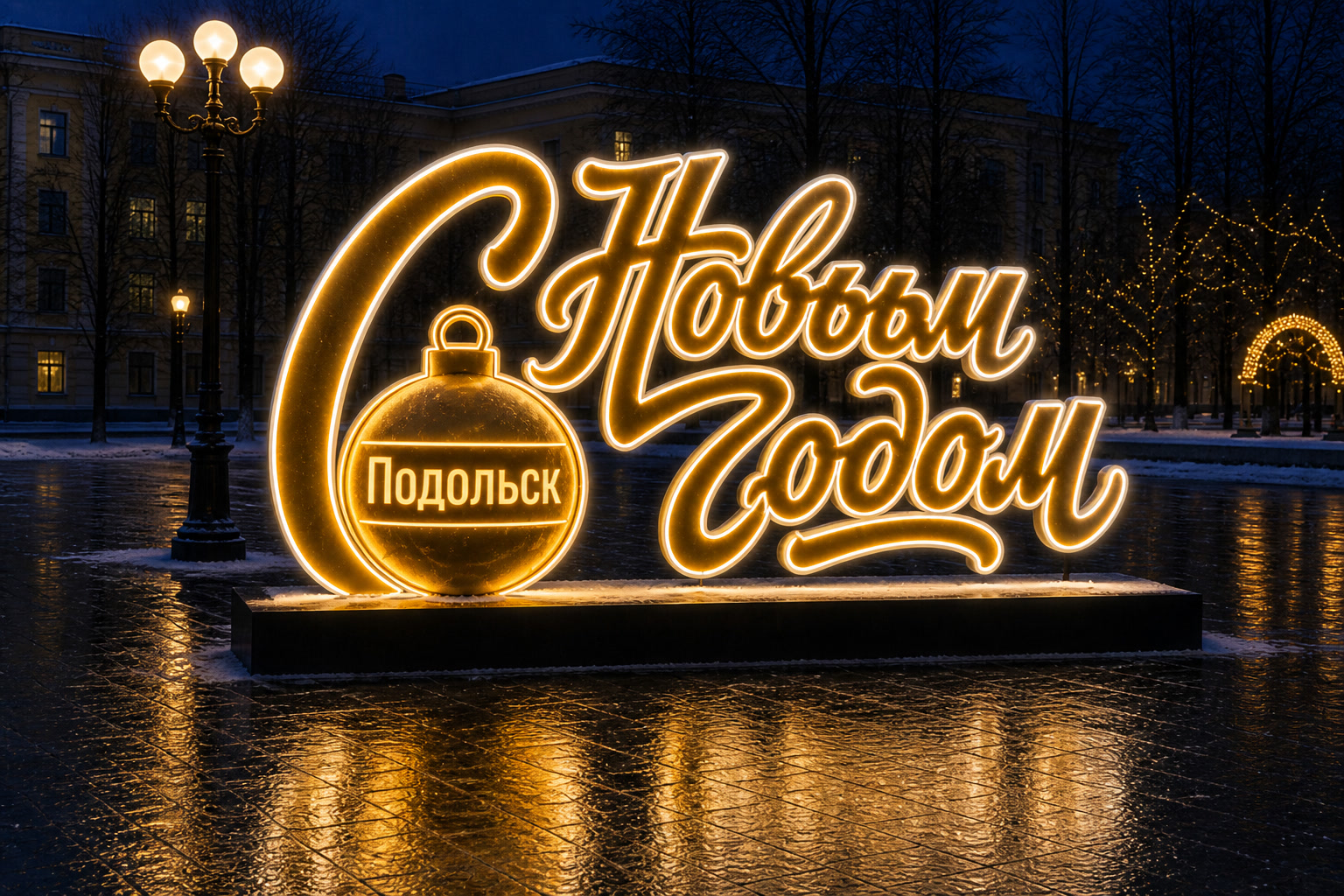 Надпись Подольск