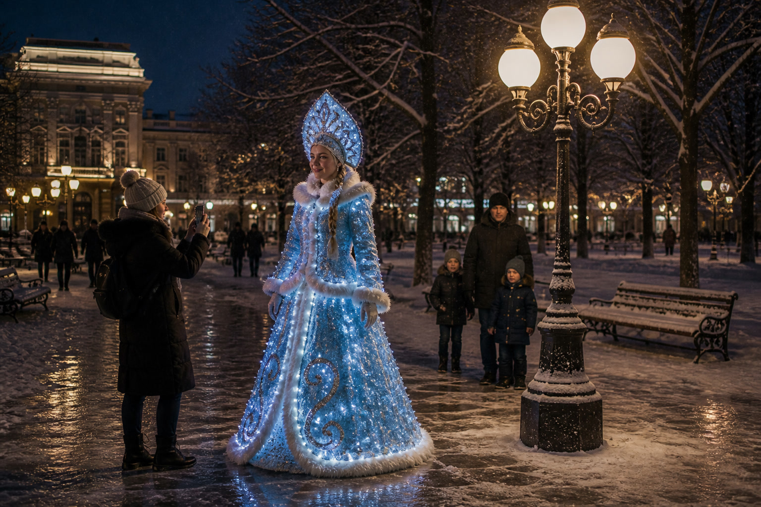 Снегурочка мишура