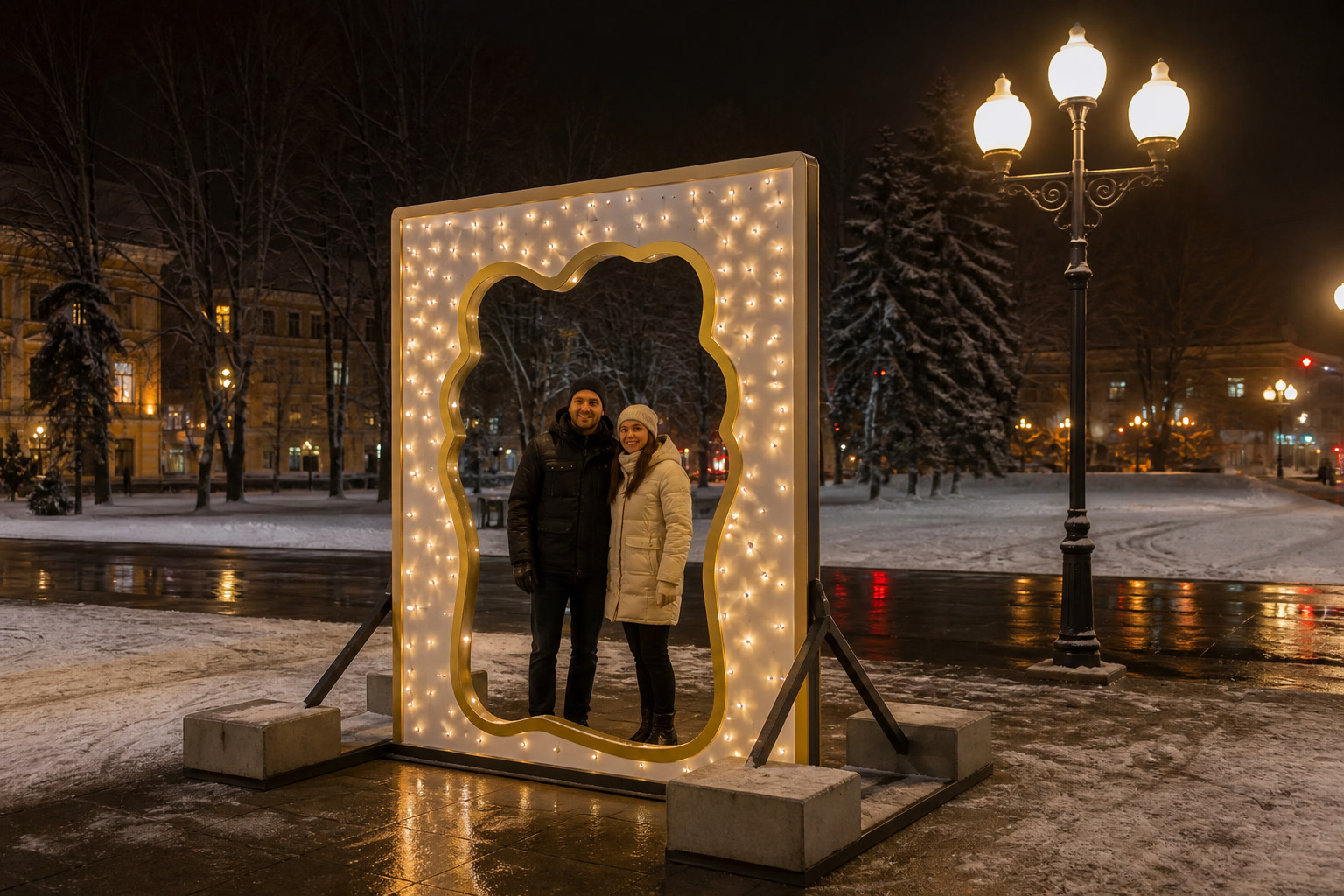 Фотозона рамка фанера