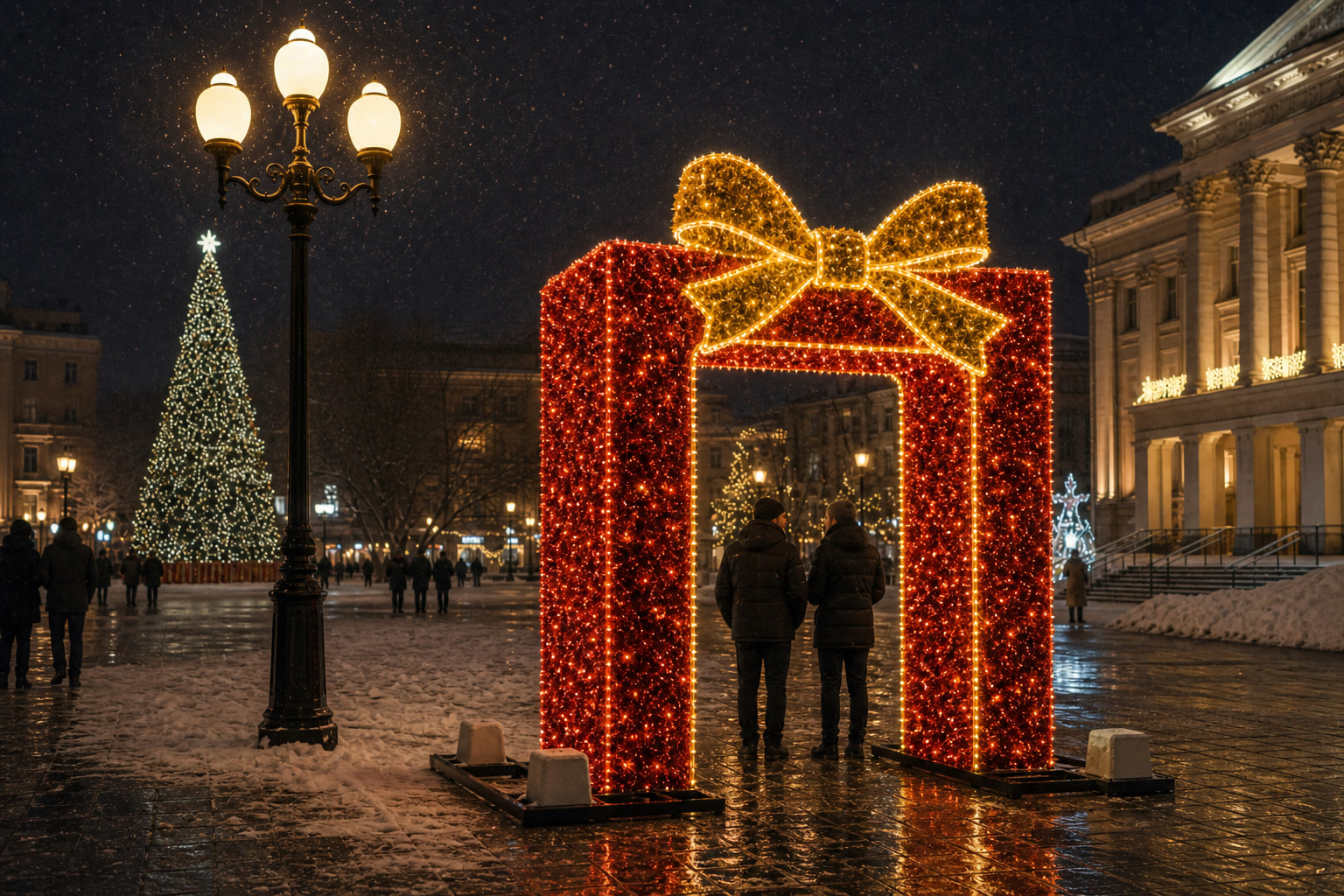 Фотозона вход мишура