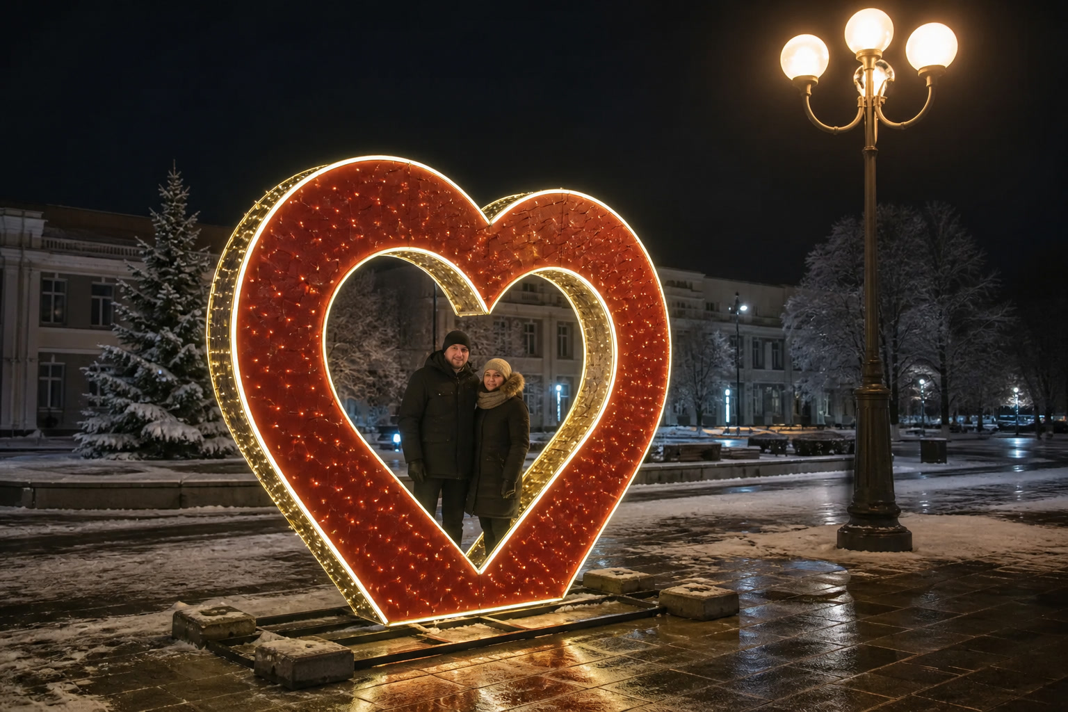 Фотозона сердце фанера