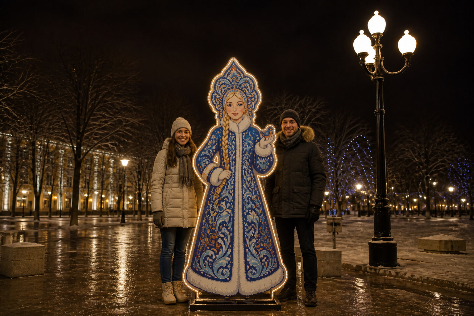 Фотозона Снегурочка фанера