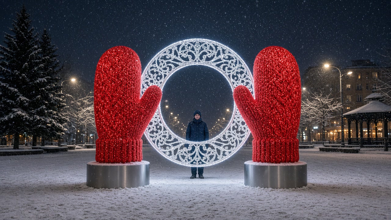 Рамка с варежками