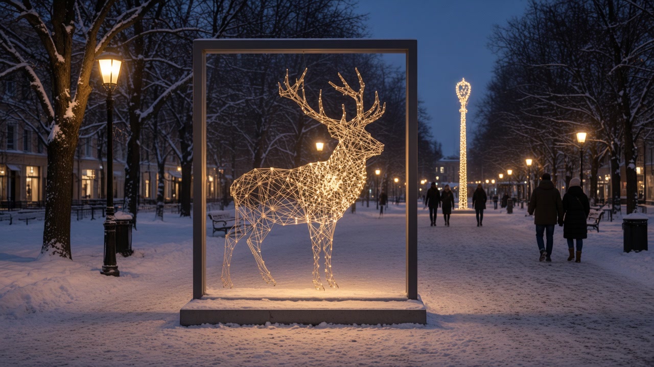 Олень «в раме»