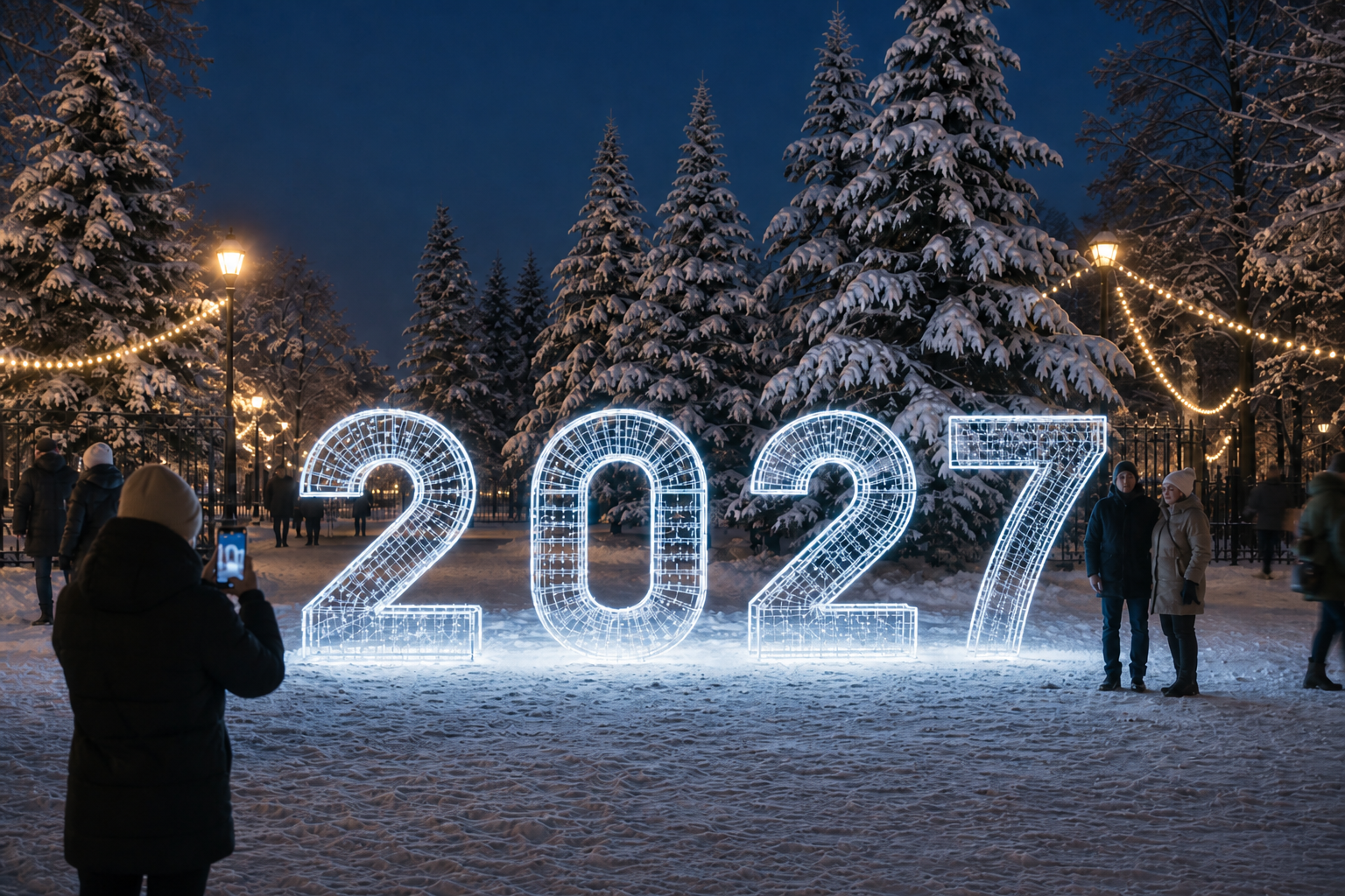 Светодиодная цифра «Новогодний счёт»