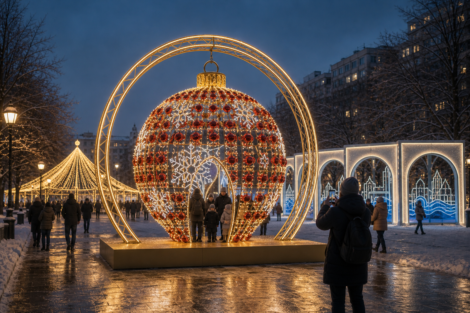 Объёмная фигура «Праздничный шар»
