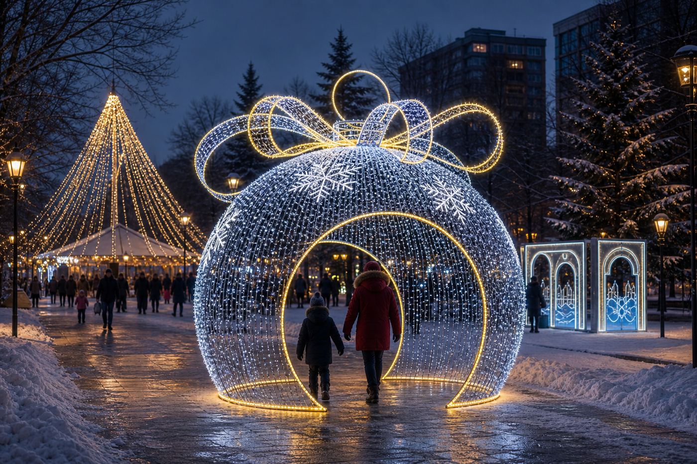 Фотозона «Шар с подвесками»
