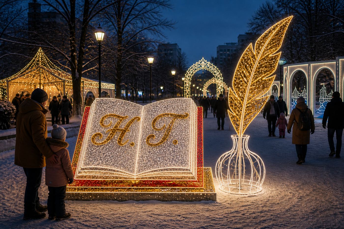 Арт-объект «Книга и перо»