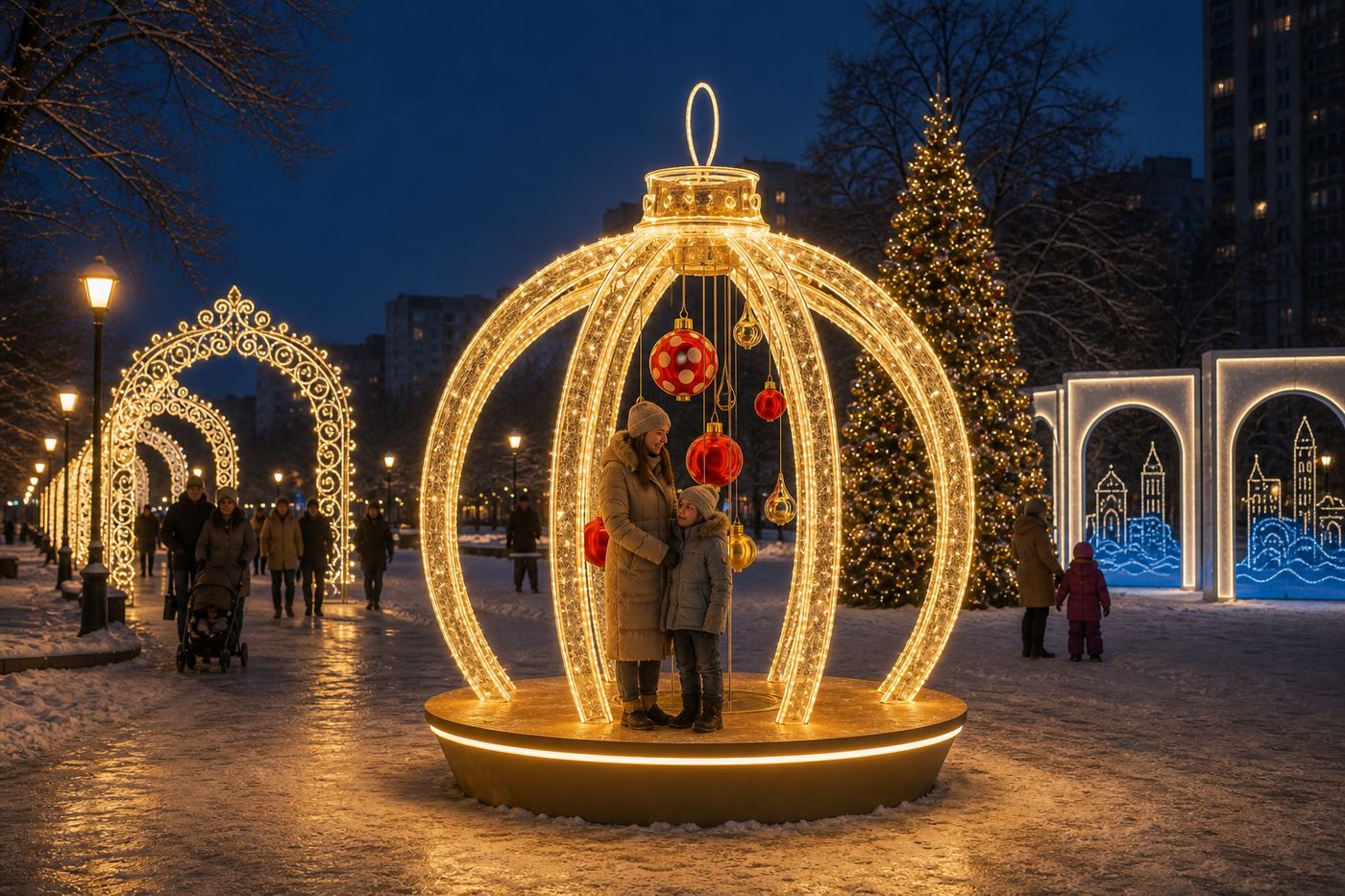 Фотозона «Шар с подвесками»