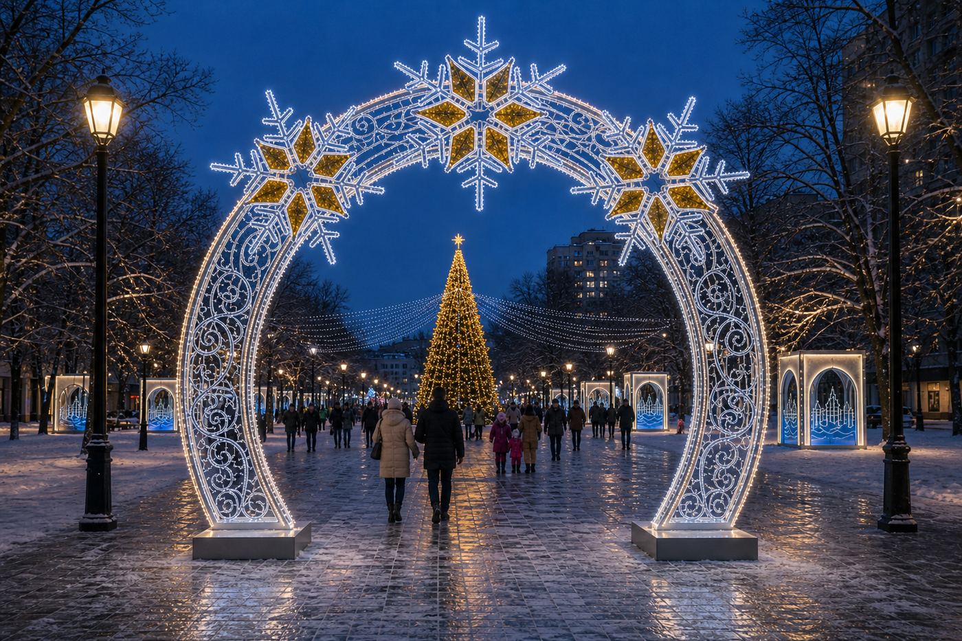 Световая арка «Снежинки»