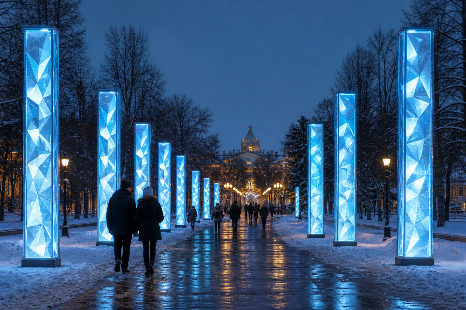 Аллея колонн