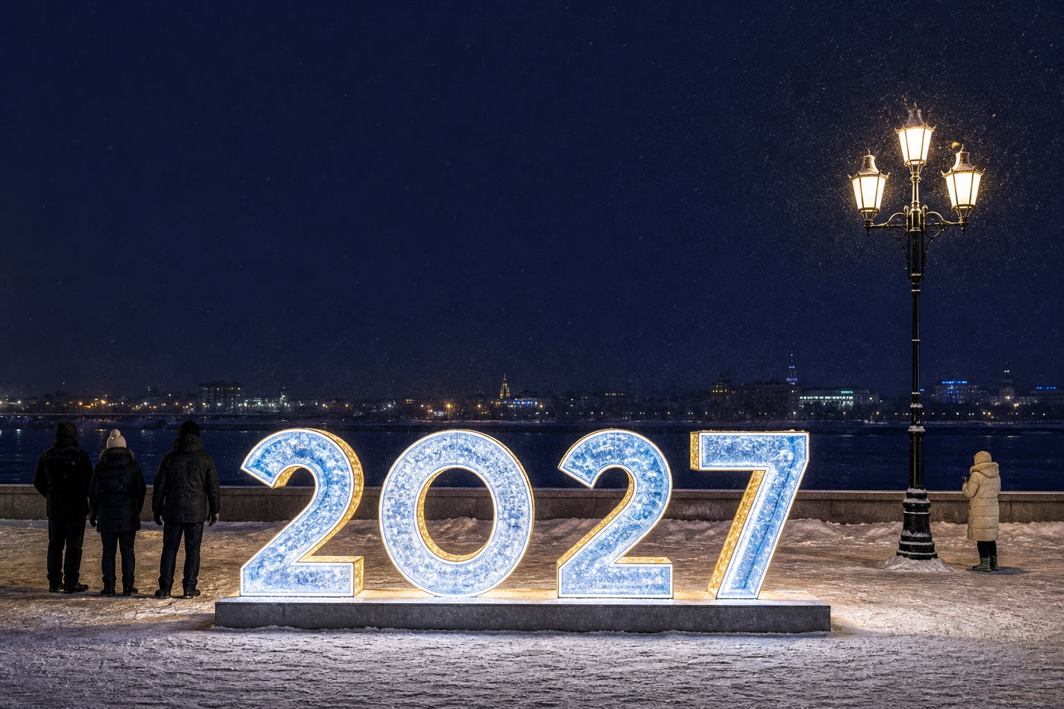 Концепция новогоднего оформления Омска: 2027 Омск.