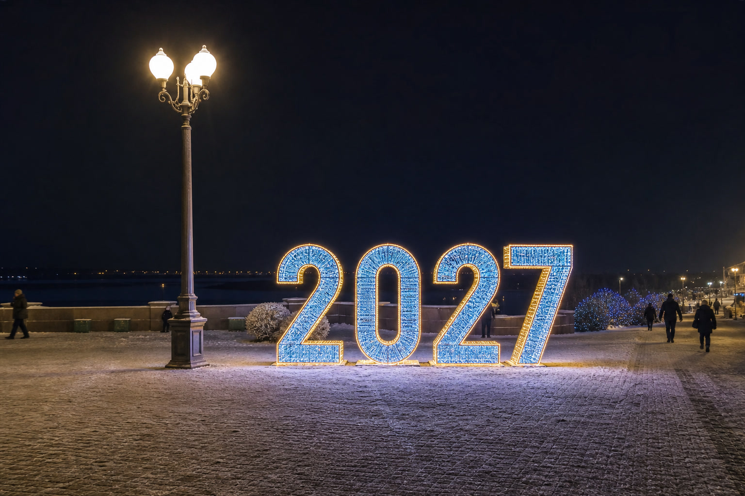Концепция новогоднего оформления Оренбурга: 2027 Оренбург.