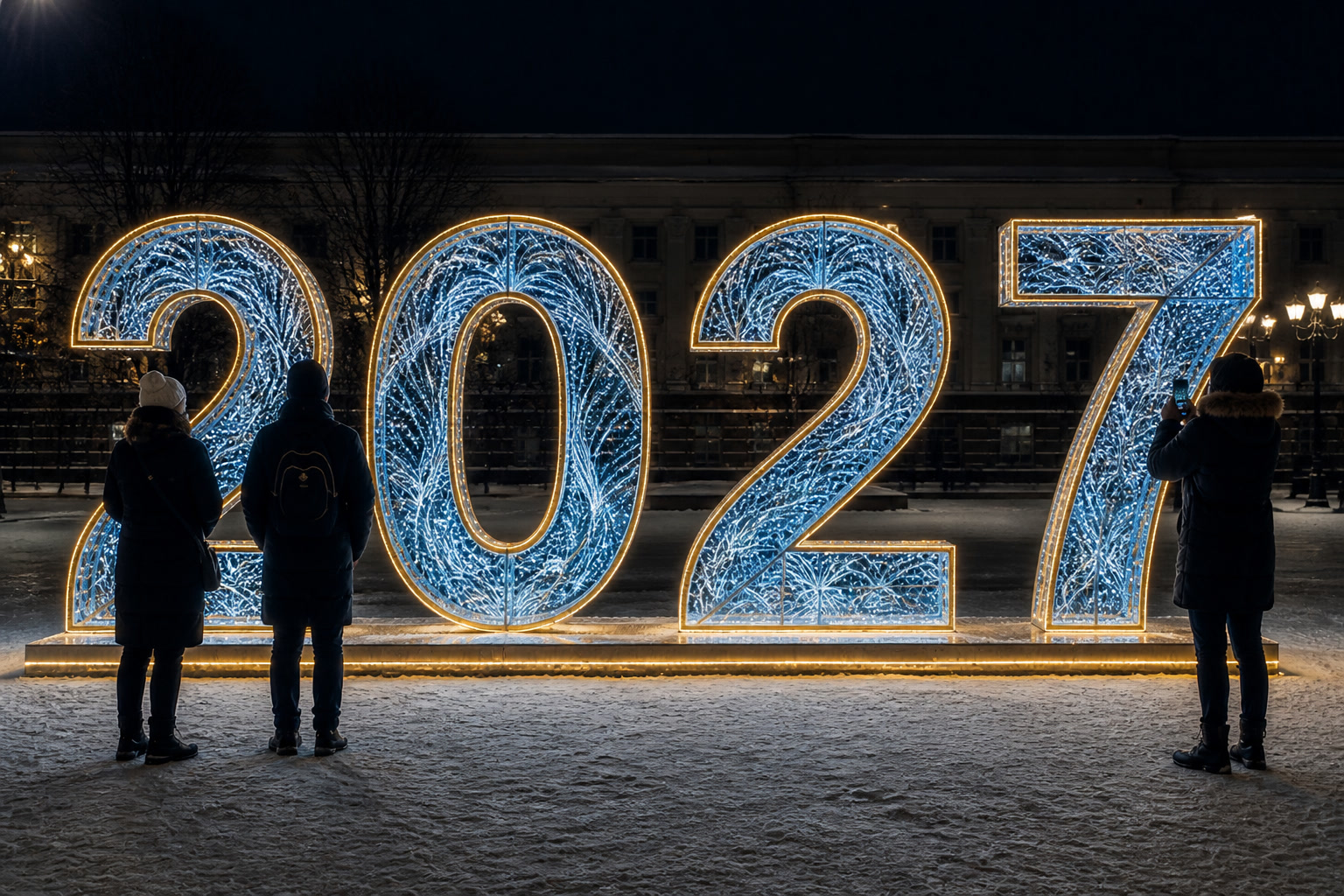 Концепция новогоднего оформления Пензы: 2027 Пенза.