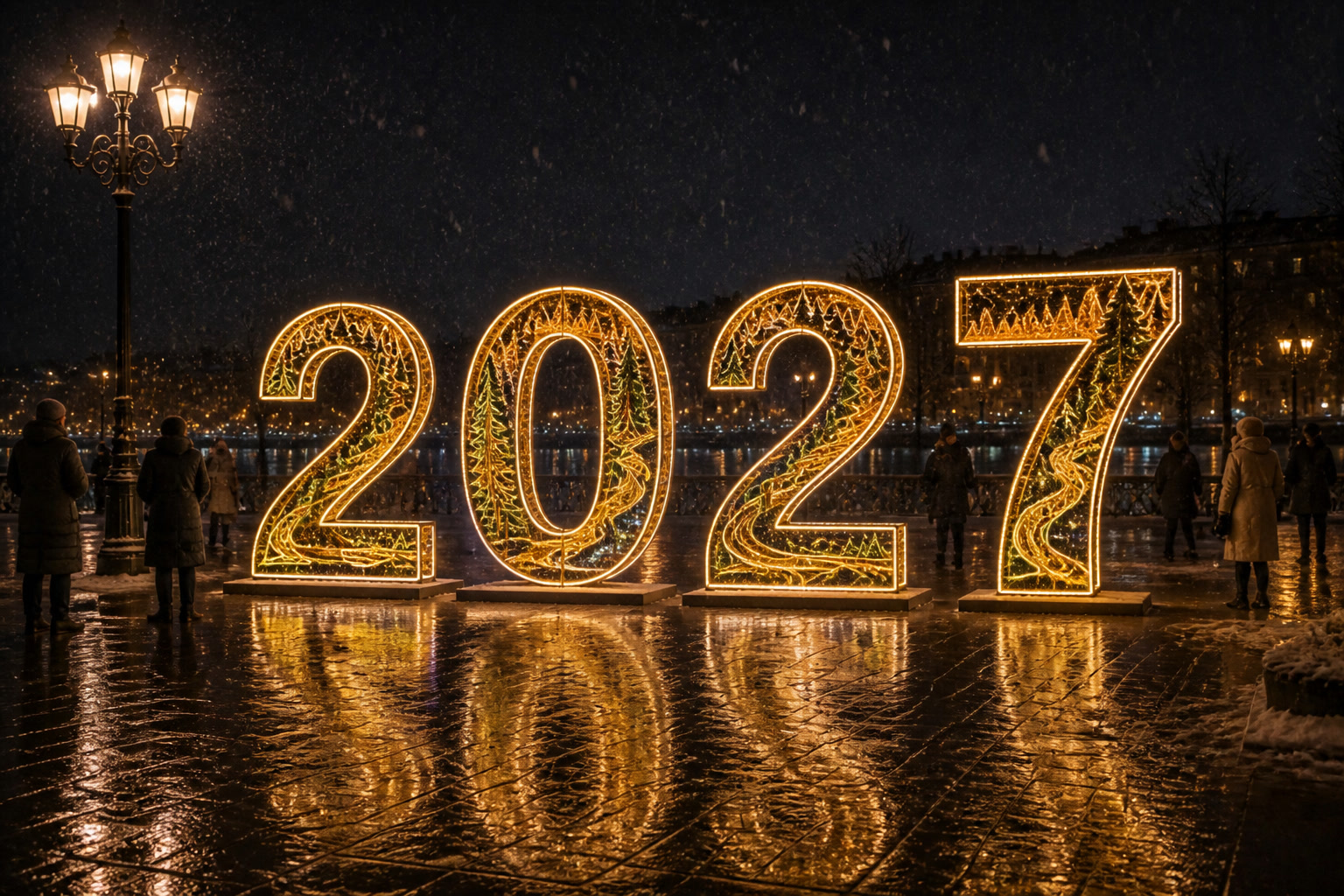 Концепция новогоднего оформления Подольска: 2027 Подольск.