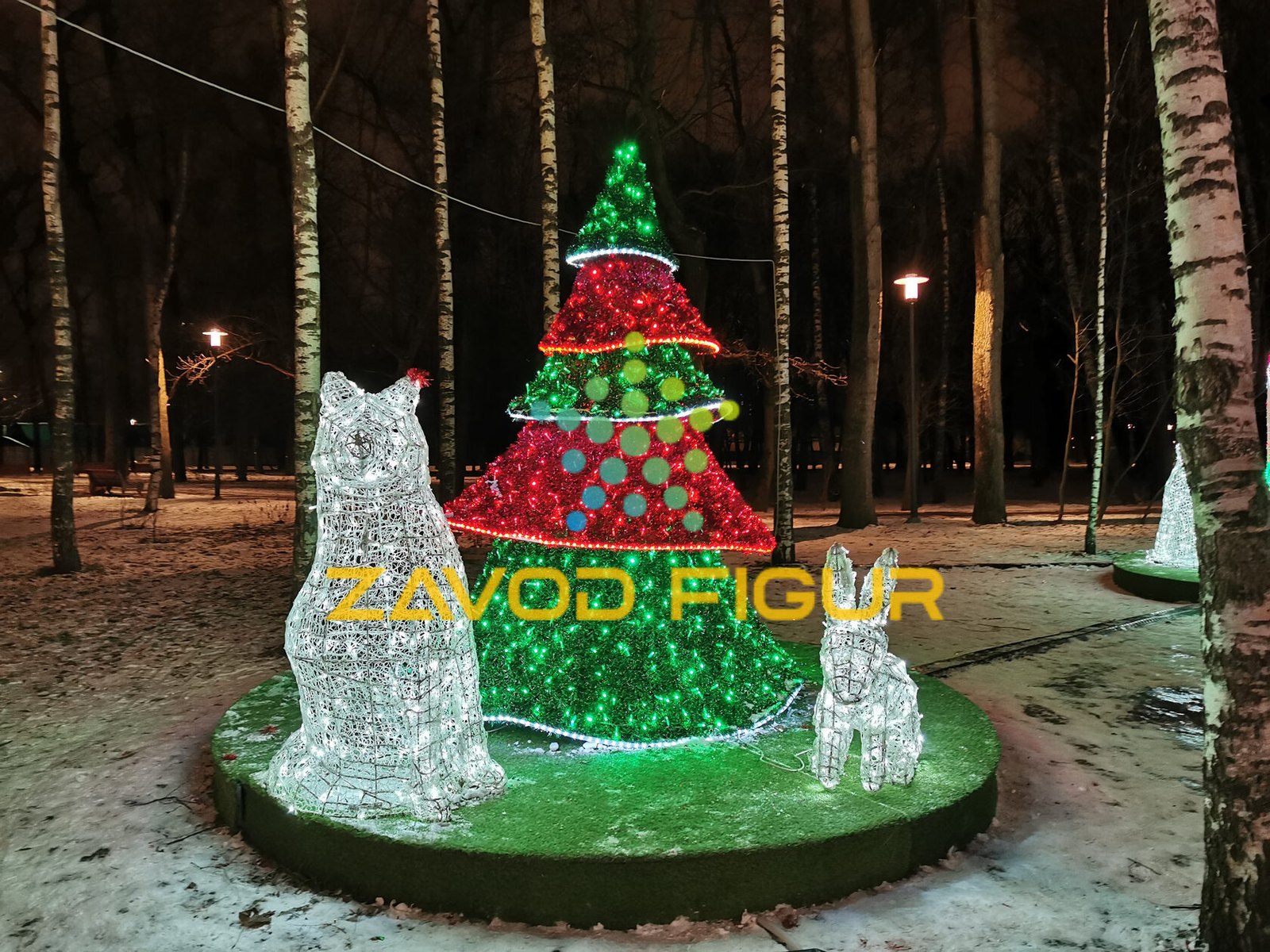 Фотозона «Ëлочка с волками»