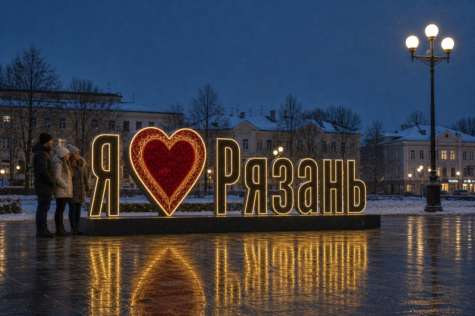 Концепция новогоднего оформления Рязани: Сердце Рязань.