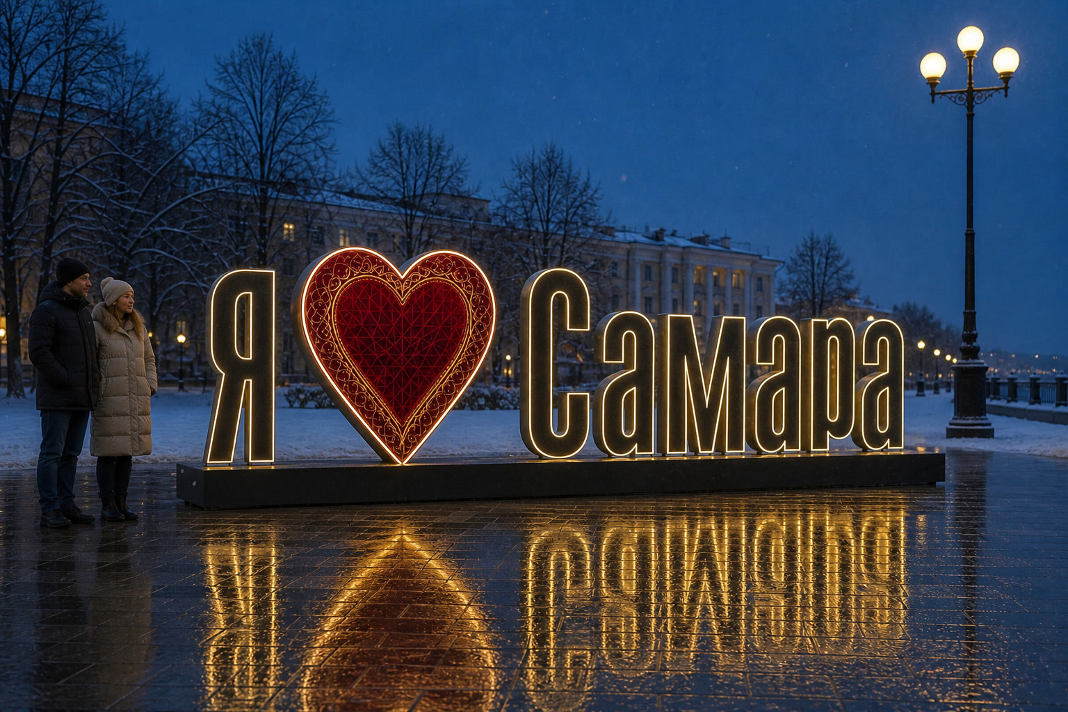 Концепция новогоднего оформления Самары: Сердце Самара.