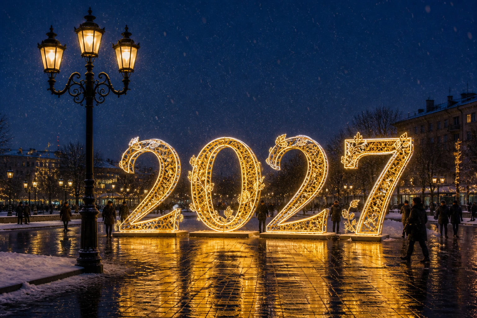 Концепция новогоднего оформления Симферополя: 2027 Симферополь.