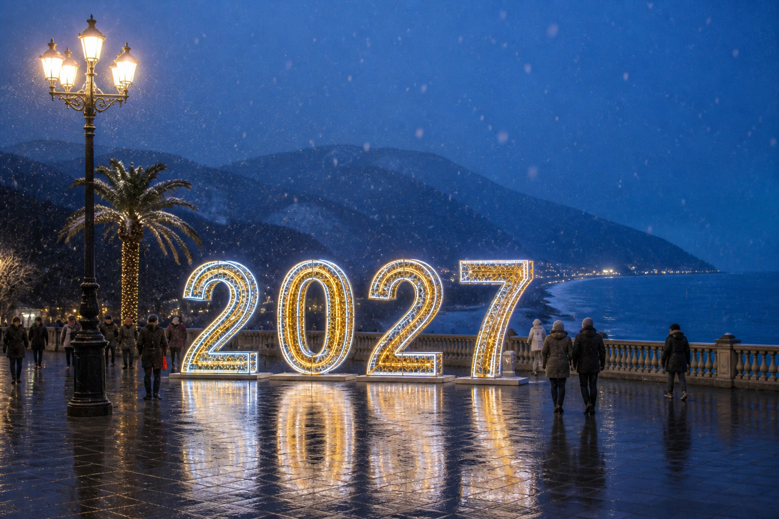 Концепция новогоднего оформления Сочи: 2027 Сочи.
