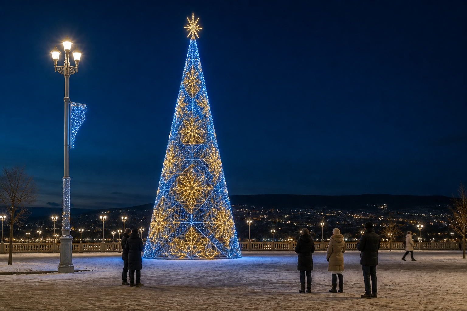 Концепция новогоднего оформления Ставрополя: Елка парк Ставрополь.