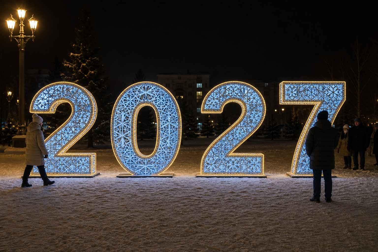 Концепция новогоднего оформления Томска: 2027 Томск.