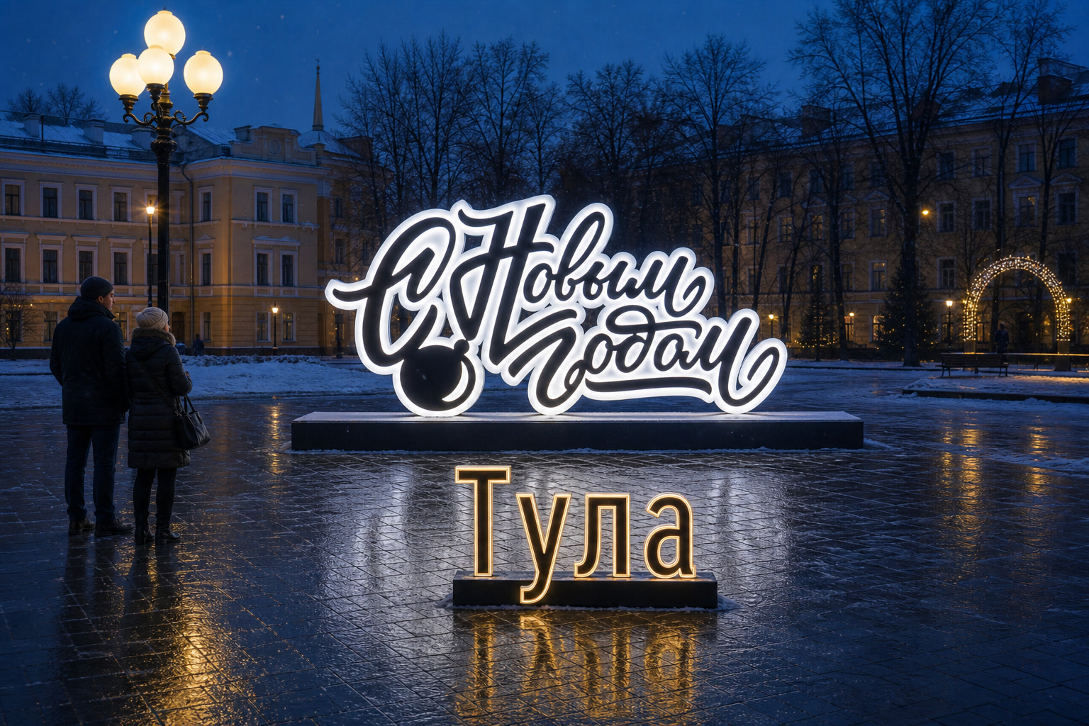 Концепция новогоднего оформления Тулы: Надпись Тула.