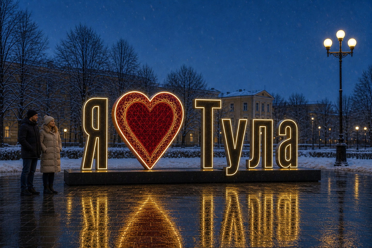 Концепция новогоднего оформления Тулы: Сердце Тула.
