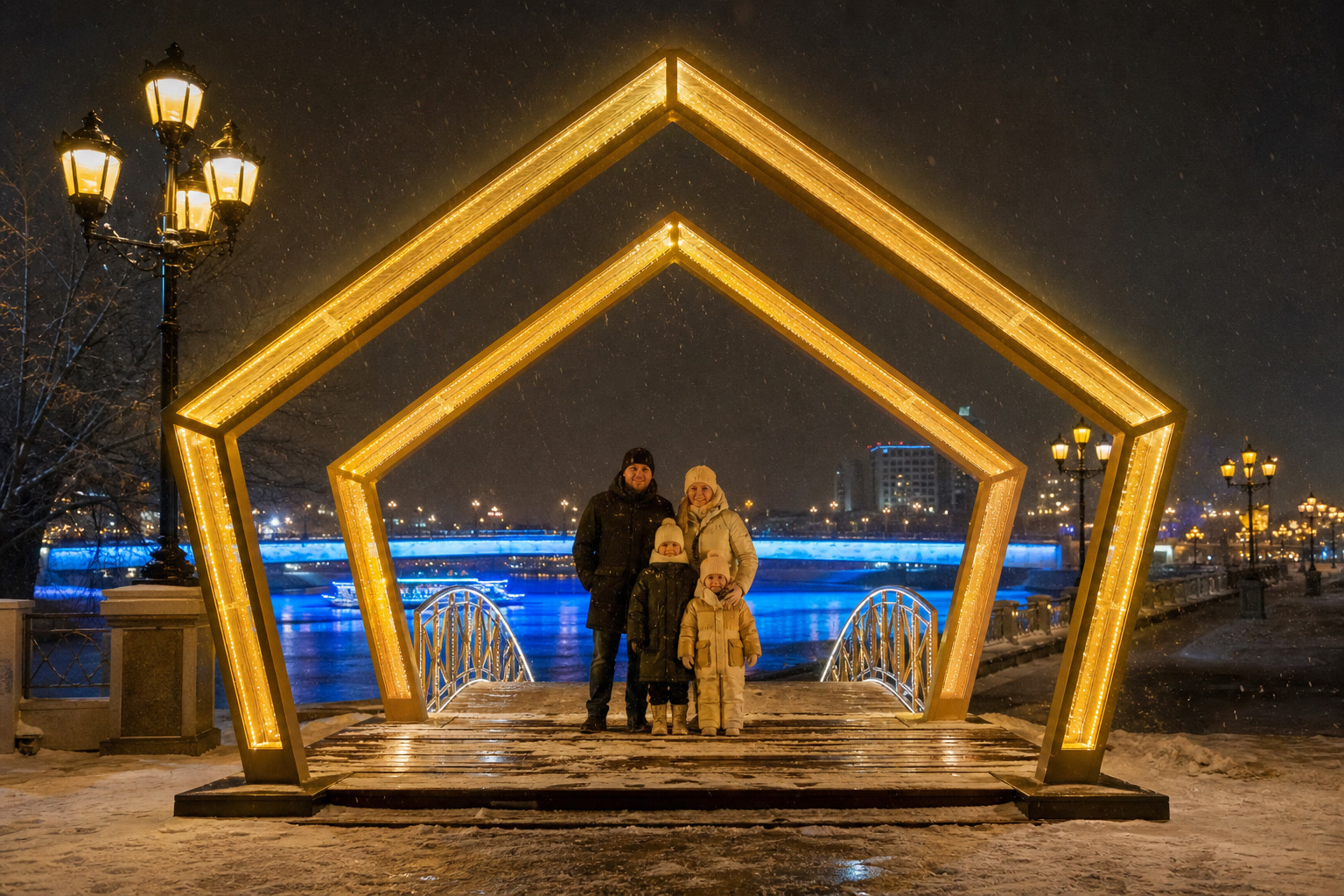 Концепция новогоднего оформления Тюмени: Окно Тюмень.