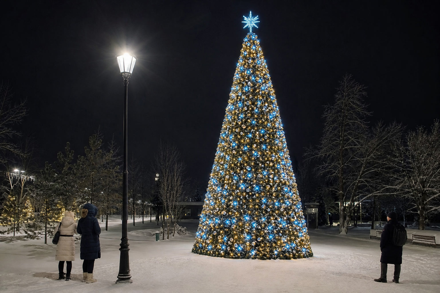 Концепция новогоднего оформления Тюмени: Елка парк Тюмень.