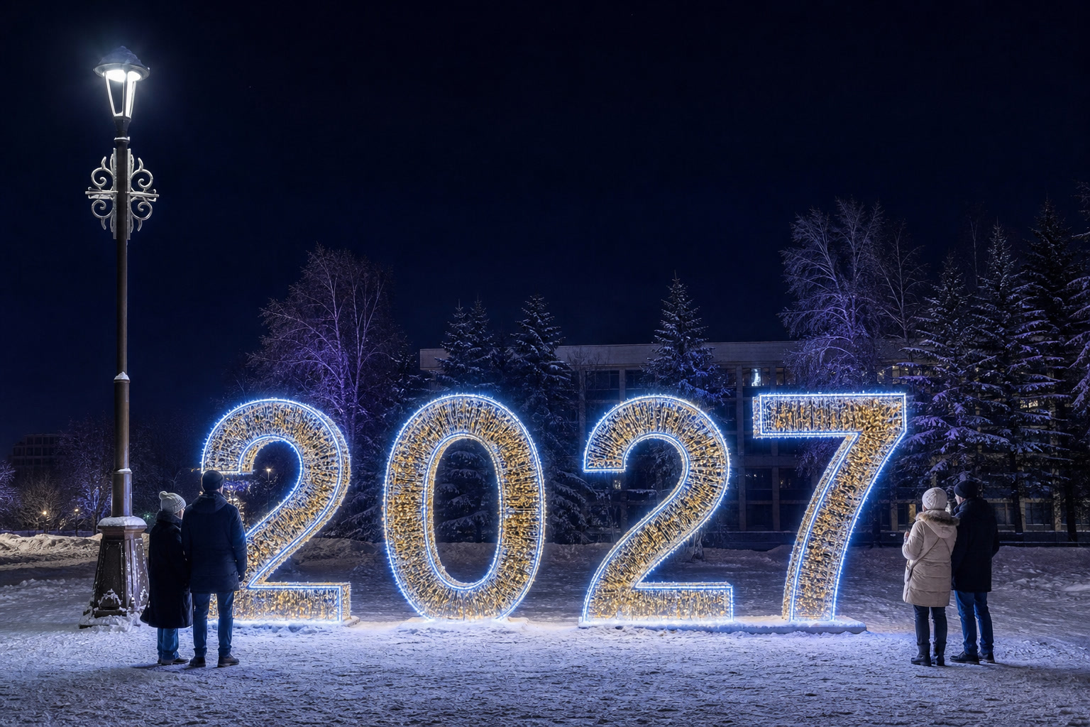 Концепция новогоднего оформления Уфы: 2027 Уфа.