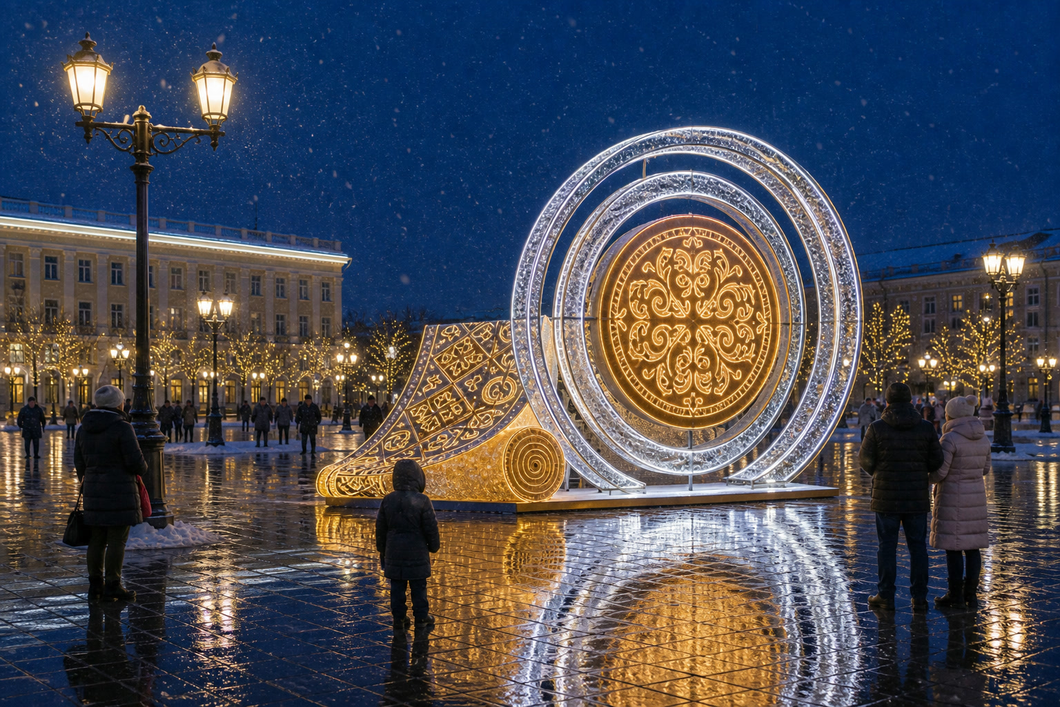 Концепция новогоднего оформления Улан-Удэ: Войлок Улан-Удэ.