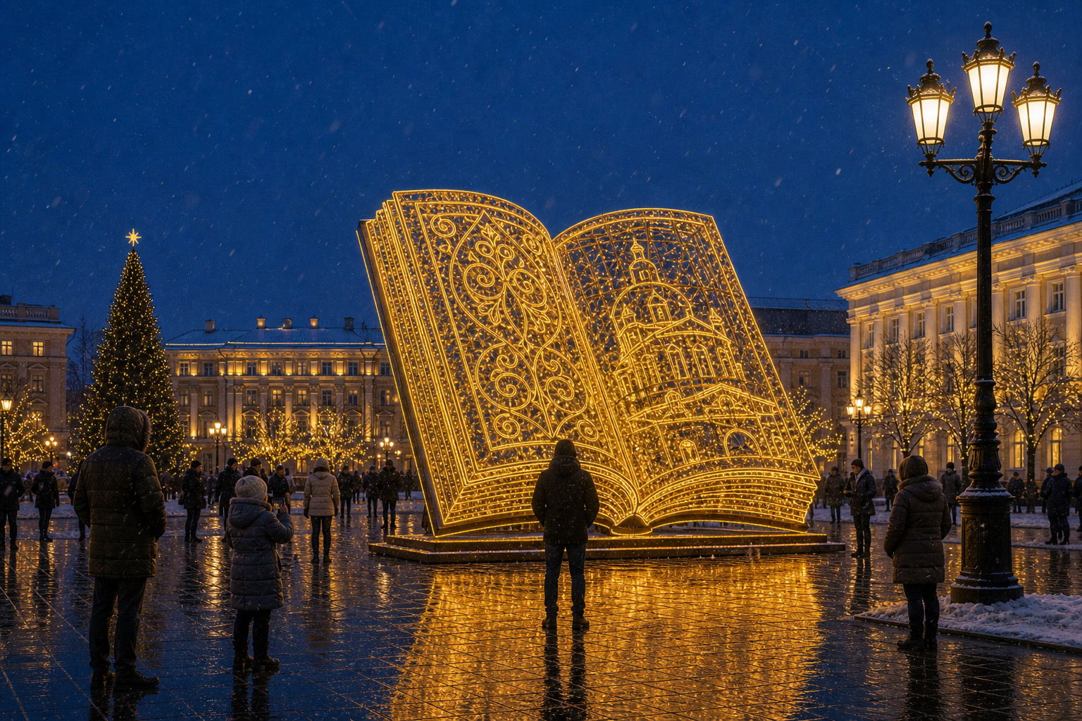 Концепция новогоднего оформления Ульяновска: Книга Ульяновск.