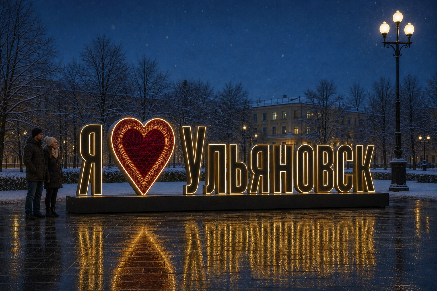 Концепция новогоднего оформления Ульяновска: Сердце Ульяновск.