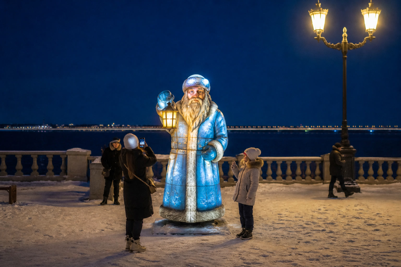 Концепция новогоднего оформления Ульяновска: Речник Ульяновск.