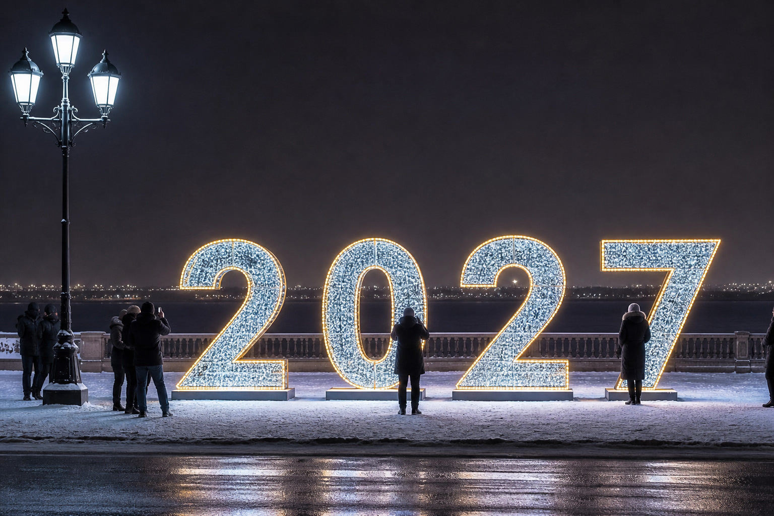 Концепция новогоднего оформления Ульяновска: 2027 Ульяновск.