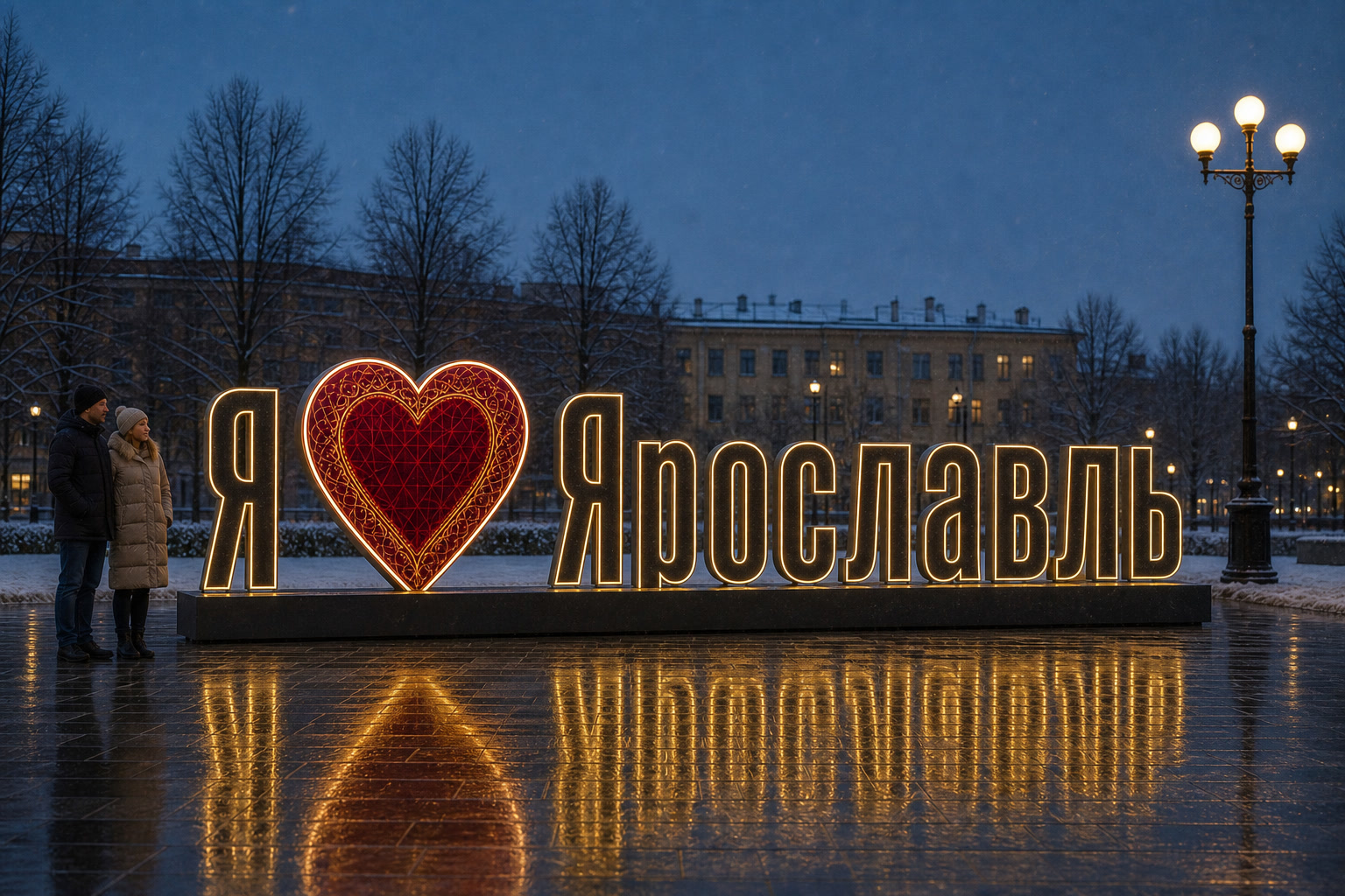 Концепция новогоднего оформления Ярославля: Сердце Ярославль.
